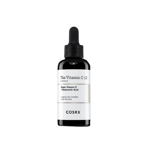 Cosrx skincare serum bottle with dropper on a white background