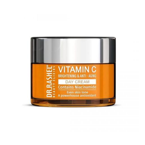 Dr. Rashel Vitamin C day cream jar on a white background