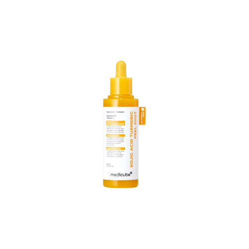 Medicube facial serum bottle with dropper on a white background