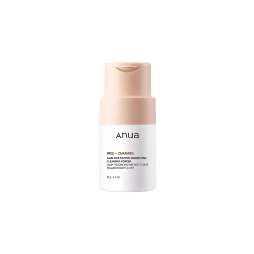 Skincare bottle with 'anua' branding on a white background