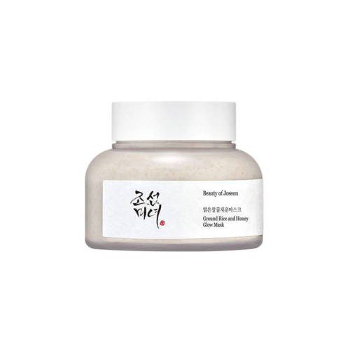 Beauty product jar with a white label on a white background