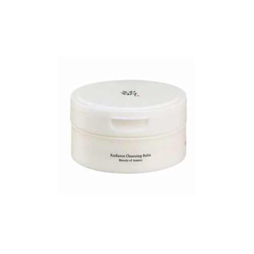 White jar of Radiance Cleansing Balm on a white background
