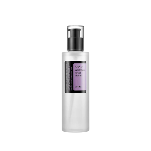 CosRX bottle of AHA 7 Whitening Power Liquid on a white background