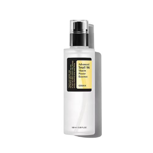 Cosmetic bottle with a label on a white background