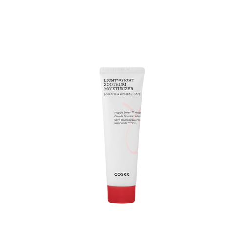 Cosrx moisturizer tube on a white background