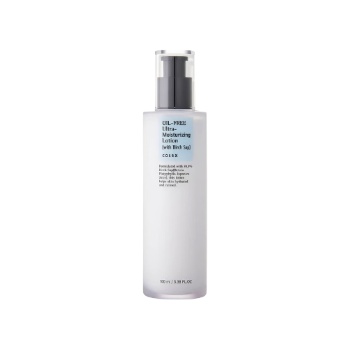 CosRX oil-free ultra-nourishing lotion bottle on a white background