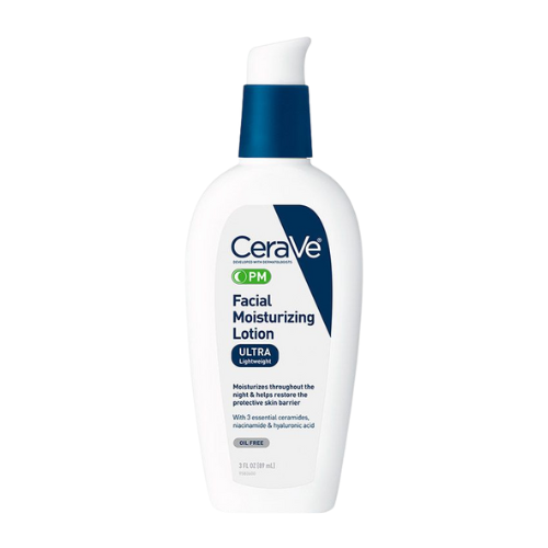 CeraVe facial moisturizing lotion bottle on a white background
