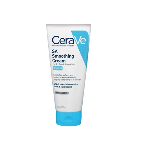 CeraVe SA Smoothing Cream tube on a white background