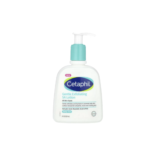 Cetaphil Gentle Exfoliating SA Lotion bottle on a white background