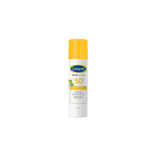 Cetaphil Sun Kids sunscreen spray on a white background