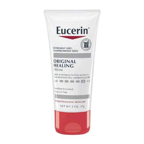 Eucerin Original Healing Cream tube on a white background
