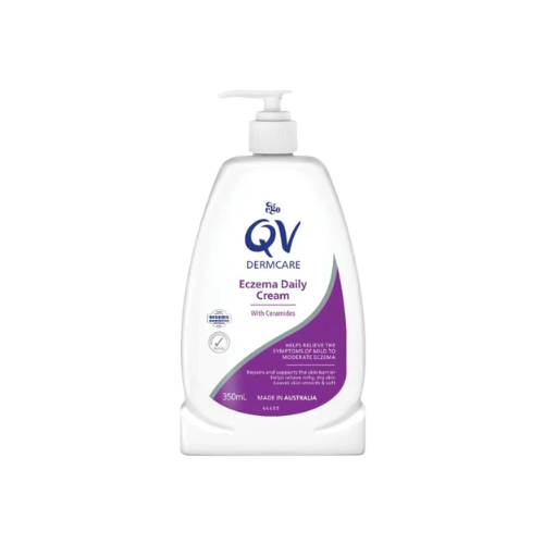 QV Dermcare Eczema Daily Cream bottle on a white background